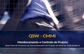 QSW - CMMI Monitoramento e Controle de Projeto Uma Área de Processo de Gerenciamento de Projeto no Nível de Maturidade 2.