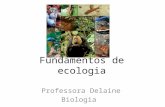 Fundamentos de ecologia Professora Delaine Biologia.