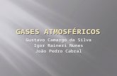 GASES ATMOSFÉRICOS Gustavo Camargo da Silva Igor Raineri Nunes João Pedro Cabral.