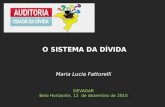 Maria Lucia Fattorelli DEVAGAR Belo Horizonte, 12 de dezembro de 2015 O SISTEMA DA DÍVIDA.