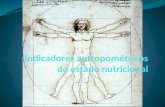 Antropometria - Conceito Os indicadores antropométricos do estado nutricional têm como ferramenta básica a antropometria, na qual constitui uma investigação.