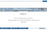 Aula 1 Prof. Ricardo Teixeira Tecnologia em Mecatrônica Industrial SENAI.
