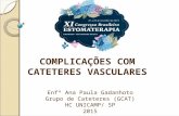 COMPLICAÇÕES COM CATETERES VASCULARES Enfª Ana Paula Gadanhoto Grupo de Cateteres (GCAT) HC UNICAMP/ SP 2015.