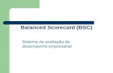 Balanced Scorecard (BSC) Sistema de avaliação de desempenho empresarial.