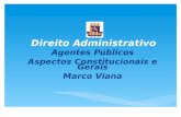 Direito Administrativo Agentes Públicos Aspectos Constitucionais e Gerais Marco Viana.
