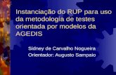 Instanciação do RUP para uso da metodologia de testes orientada por modelos da AGEDIS Sidney de Carvalho Nogueira Orientador: Augusto Sampaio.