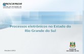 1 Outubro/2015 Processos eletrônicos no Estado do Rio Grande do Sul.