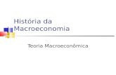 História da Macroeconomia Teoria Macroeconômica. 2 Modelo Clássico Origem da abordagem clássica vem desde “A Riqueza das Nações” de Adam Smith, publicado.