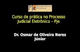 Curso de prática no Processo Judicial Eletrônico – Pje Dr. Osmar de Oliveira Neres Júnior.