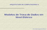 Modelos de Troca de Dados em Nível Elétrico ARQUITETURA DE COMPUTADORES II Prof. César Augusto M. Marcon.