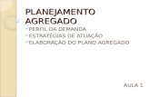PLANEJAMENTO AGREGADO PERFIL DA DEMANDA ESTRATÉGIAS DE ATUAÇÃO ELABORAÇÃO DO PLANO AGREGADO AULA 1.