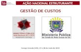 Campo Grande (MS), 27 e 28 de maio de 2015 AÇÃO NACIONAL ESTRUTURANTE GESTÃO DE CUSTOS.