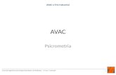 AVAC Psicrometria AVAC e Frio Industrial 1 Curso de Engenharia das Energias Renováveis e do Ambiente – 3º ano 1º semestre.