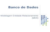 Banco de Dados Modelagem Entidade-Relacionamento (MER)