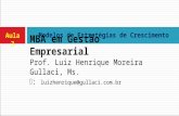 Modelos de Estratégias de Crescimento MBA em Gestão Empresarial Prof. Luiz Henrique Moreira Gullaci, Ms.  : luizhenrique@gullaci.com.br Aula 3.