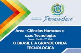 Área - Ciências Humanas e suas Tecnologias Ensino Médio, 2ª Série O BRASIL E A GRANDE ONDA TECNOLÓGICA.