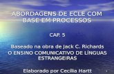 1 ABORDAGENS DE ECLE COM BASE EM PROCESSOS CAP. 5 Baseado na obra de Jack C. Richards O ENSINO COMUNICATIVO DE LÍNGUAS ESTRANGEIRAS Elaborado por Cecília.