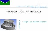 Análise de Fadiga Segundo o Método Tensão – Vida (S-N) – Módulo 2.1 FADIGA DOS MATERIAIS Professores Jorge Luiz Almeida Ferreira.