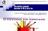 6 Estude Análise Sintática Faça o Download Do ANEXO 06