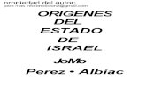 Origenes Del Estado de Israel   J M Perez