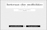 Letras de Solidão (2010) - Poemas por b.ponto e Paulinha