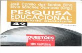 Pesquisa Educacional: QUantidade-Qualidade (Santos Filho; Gamboa 2007)