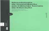 Metodologia de investigação em ciências sociais da educação