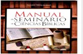 Diversos Autores - SBB...Manual Do Seminário de Ciências Bíblicas