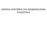 Rápida História Da Arqueologia Palestina
