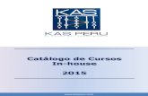 KASPeru Catálogo de Cursos 2015 - Inhouse