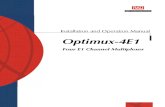 Multiplexador de Dados Manual-Optimux-4E1