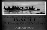 Duetos Viola WF Bach