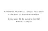 Conferência Anual BCSD Portugal.ppt: notas sobre a criação da via de ensino vocacional