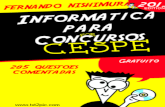 285 questões comentadas de Informática do CESPE -