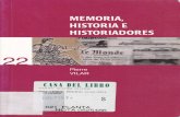 VILAR, Pierre. Memoria, Historia e Historiadores