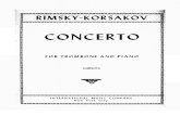 r. Korsakov - Concerto Trombone e Piano