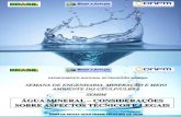 SEMIM 2013 - Palestra: Água Mineral – Considerações sobre Aspectos Legais e Técnicos