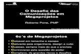 MegaProjetos 2008 - Apresentação - Roberto Pons - O Desafio das Comunicações em Megaprojetos