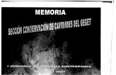 Memoria i Jornadas Ecologia Subterranea 2007