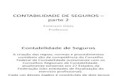 CONTABILIDADE DE SEGUROS – parte 2