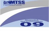 Memoria Institucional del MTSS 2009