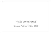 Apresentação da Magix no dia 10 de Fevereiro de 2011, em Lisboa