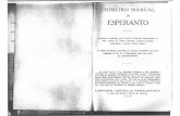 Braga, I.G.. Primeiro manual da língua internacional esperanto. 1938