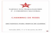 Caderno de Teses do 5º Congresso do PT - 11-13 junho 2015