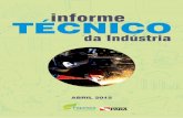 Informe Técnico da indústria - Abril 2015