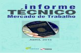 Informe Técnico Mercado de Trabalho - Abril 2015