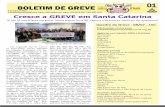 Boletim de Greve nº 01 - Cresce a Greve em Santa Catarina - 08/07/2015