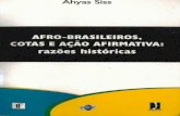 Afro brasileiros, cotas e ação afirmativa ahyas siss