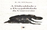 A Dificuldade e a Desejabilidade da Conversão, por R. M. M'Cheyne