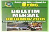 Boletim Mensal - Outubro/2015 - Governo Municipal de Orós